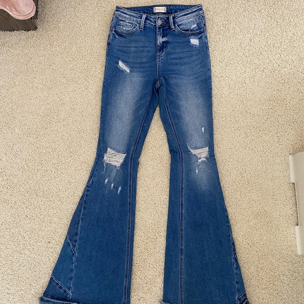 Altar'd State Flared Blue Jeans